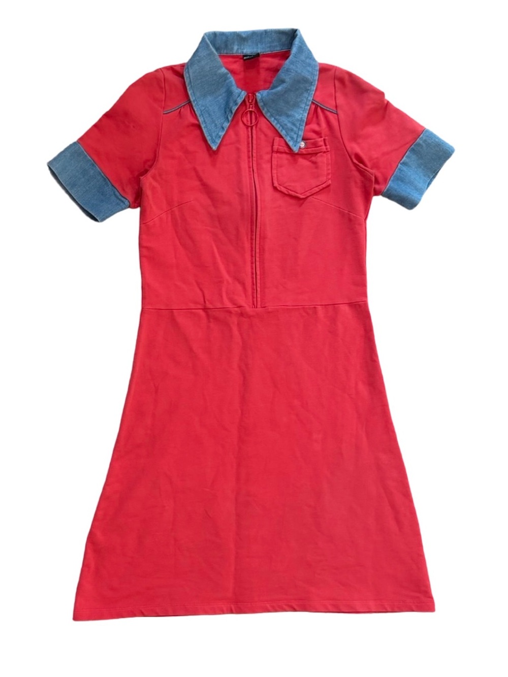 Y2k Mademoiselle Yeye Mid Century Modern Cherry Red Dress